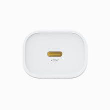 Top view of the PISEN QUICK 20W TS-C135A wall charger showing its single USB-C PD port