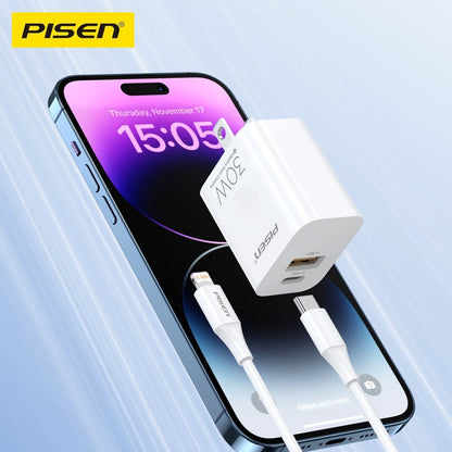 PISEN QUICK 30W Fast Charger – USB-C Wall Charger, US Plug (TS-C171) - Pro iPhone Repair