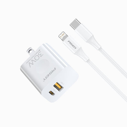 PISEN QUICK 30W Fast Charger – USB-C Wall Charger, US Plug (TS-C171) - Pro iPhone Repair