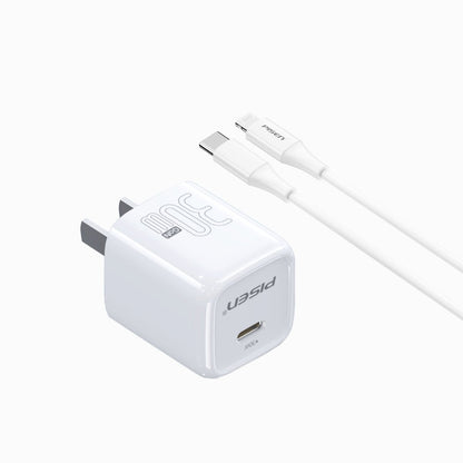 PISEN QUICK 30W GaN Pudding Charger – Single-Port USB-C Fast Wall Charger, US Plug (TP-C72) - Pro iPhone Repair