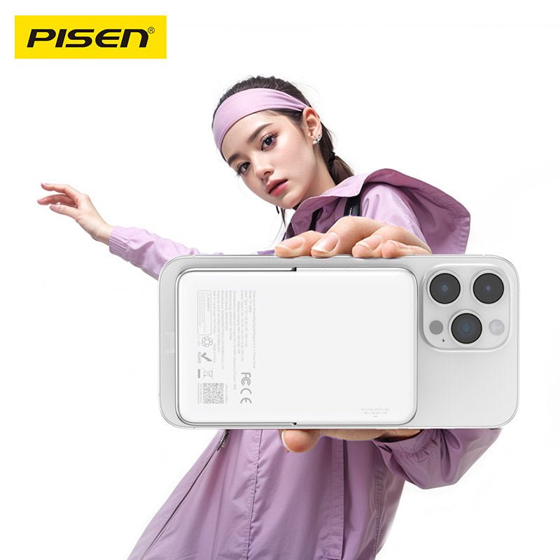 PISEN QUICK 30W Magnetic Wireless Power Bank 10000mAh – MagSafe Fast Portable Charger (TP-D080) - Pro iPhone Repair