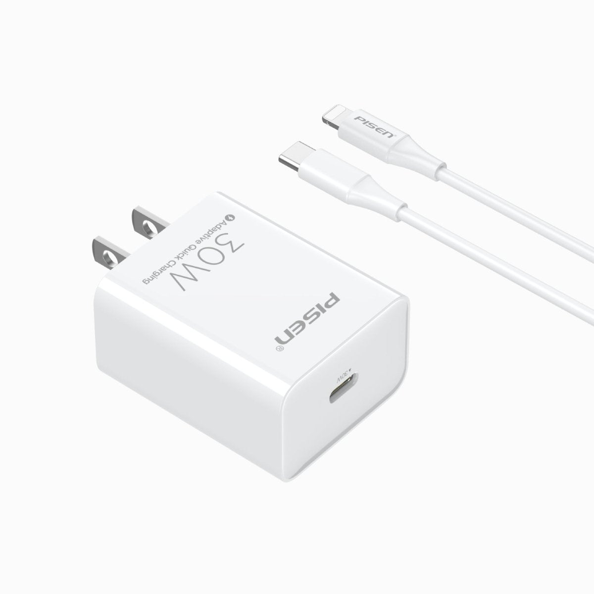 PISEN QUICK 30W PD Single-Port Charger – USB-C Fast Wall Charger, US Plug (TS-C160) - Pro iPhone Repair