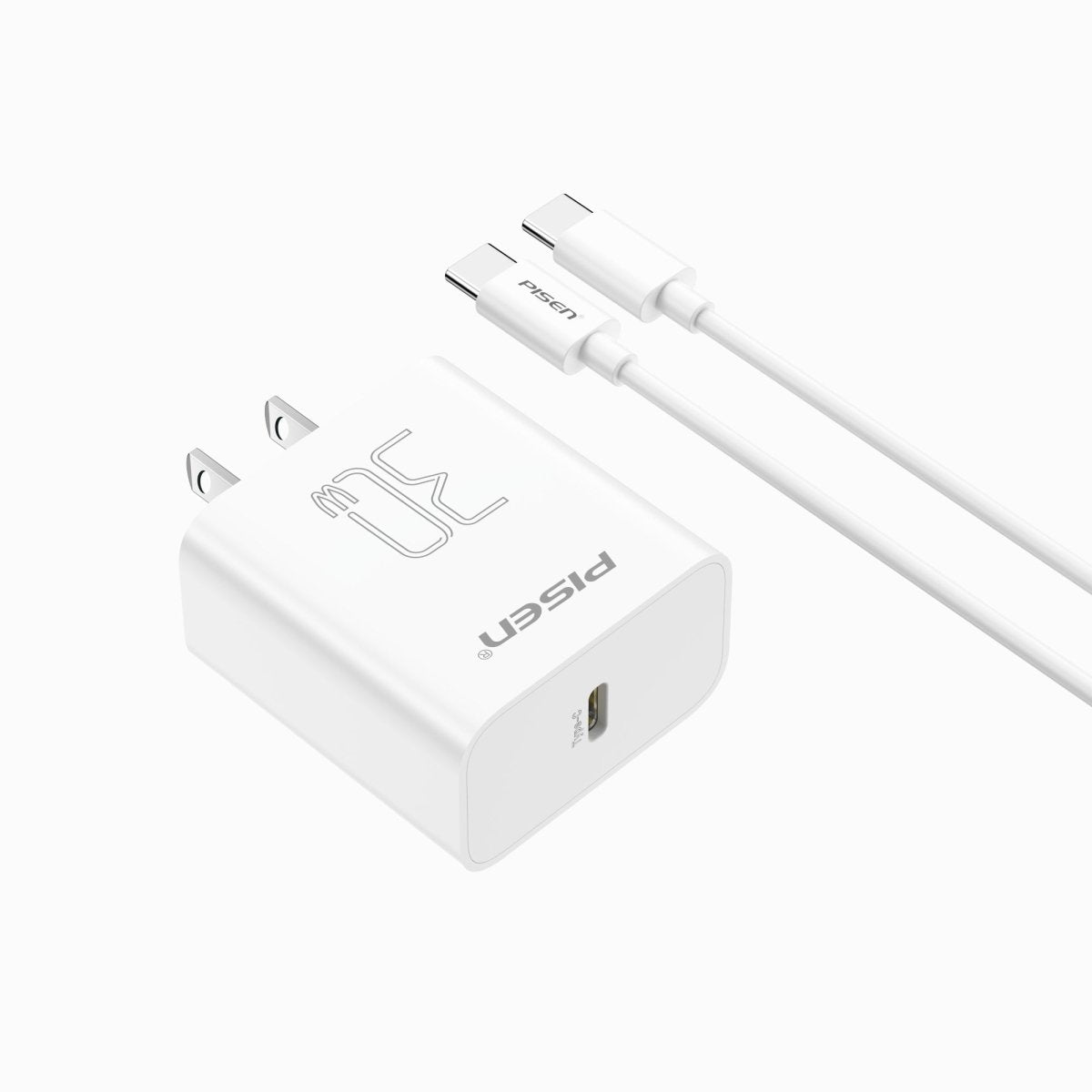 PISEN QUICK 30W USB-C Fast Wall Charger – Single-Port Power Adapter, US Plug (TP-C29) - Pro iPhone Repair