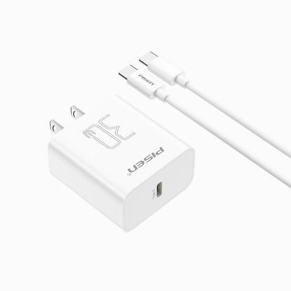 PISEN QUICK 30W USB-C Fast Wall Charger – Single-Port Power Adapter, US Plug (TP-C29) - Pro iPhone Repair