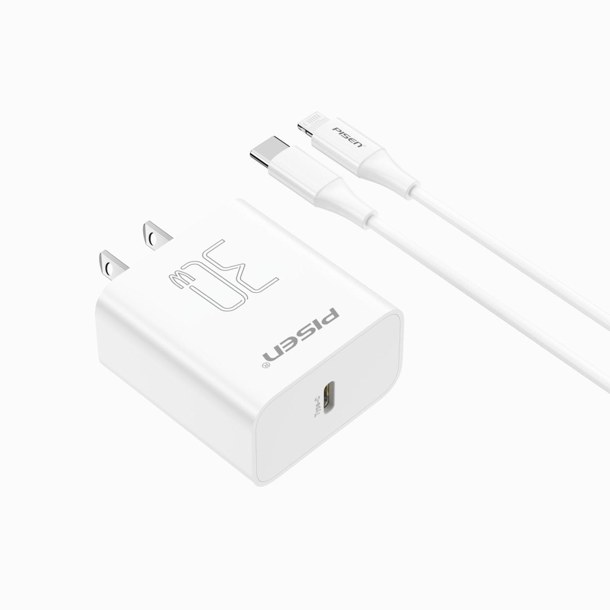 PISEN QUICK 30W USB-C Fast Wall Charger – Single-Port Power Adapter, US Plug (TP-C29) - Pro iPhone Repair