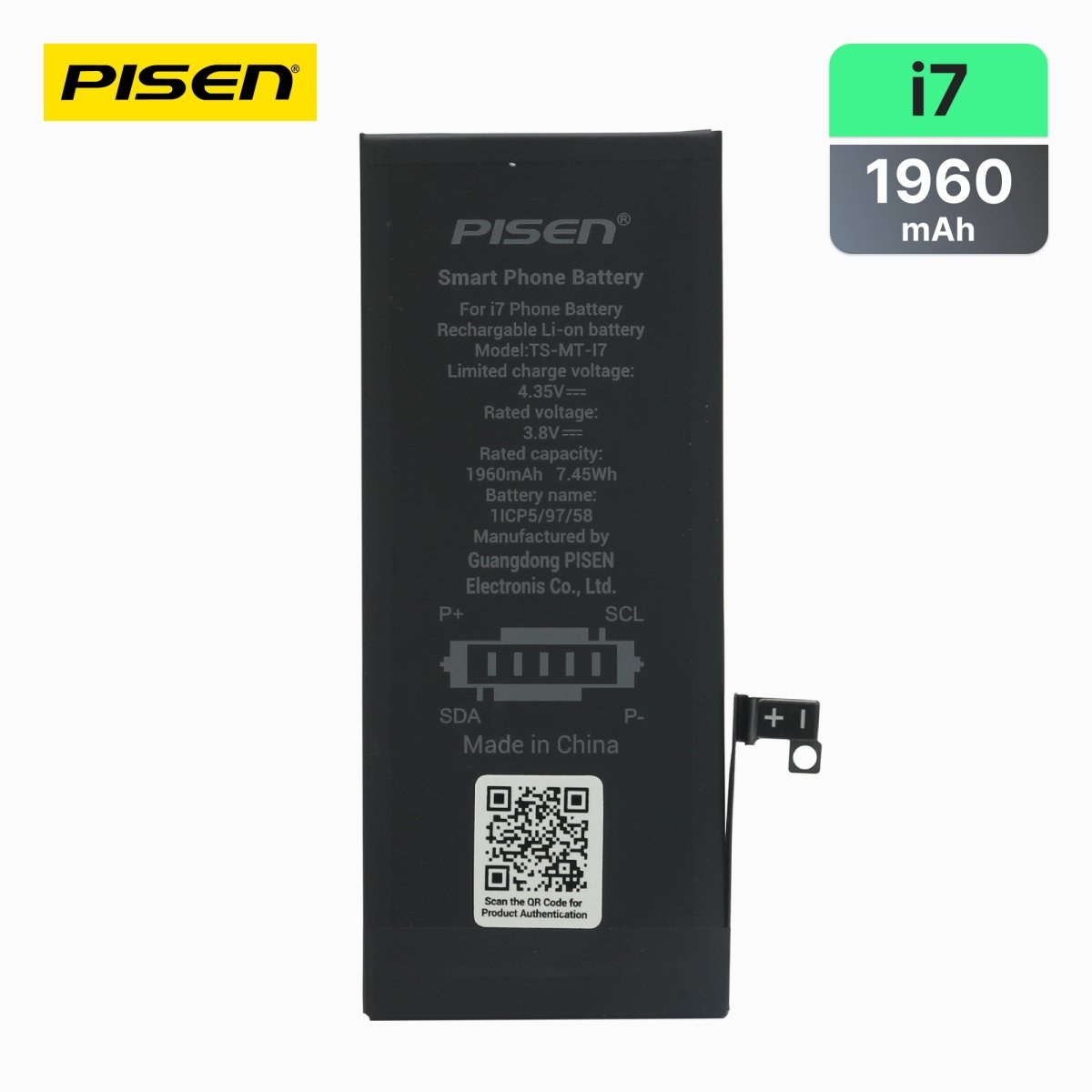 PISEN Replacement Battery for iPhone 7 – Built-In Internal Phone Battery (I7) - Pro iPhone Repair