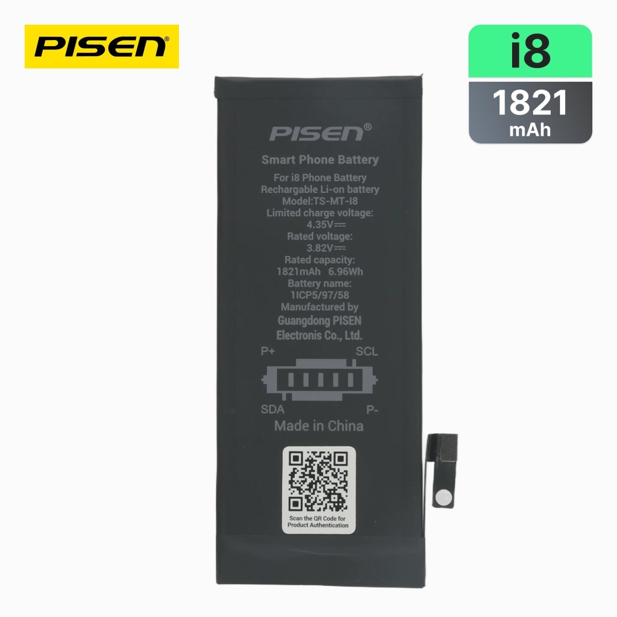 PISEN Replacement Battery for iPhone 8 – Built-In Internal Phone Battery (I8) - Pro iPhone Repair