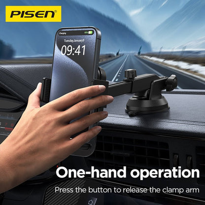 PISEN Robot Arm Car Phone Holder – Adjustable Dashboard Mount with Flexible Arm (TP-ZJ05) - Pro iPhone Repair