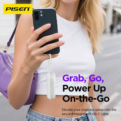 PISEN Tiny 15W Mini Power Bank 5000mAh – Compact Pocket Portable Charger (TP-D180) - Pro iPhone Repair