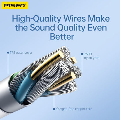 PISEN Type-C Semi-In-Ear Wired Earphones – Stereo USB-C Earbuds with Mic (TP-CP03) - Pro iPhone Repair
