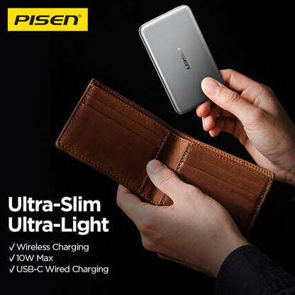 PISEN Ultra-Slim Magnetic Power Bank 5000mAh 10W – MagSafe Wireless Portable Charger (TS-LDC07) - Pro iPhone Repair
