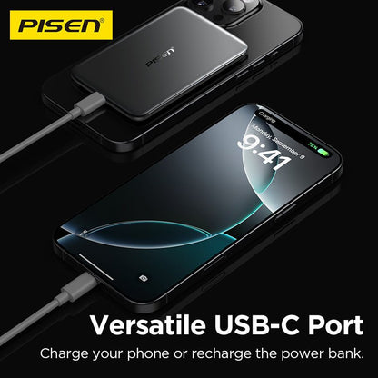 PISEN Ultra-Slim Magnetic Power Bank 5000mAh 10W – MagSafe Wireless Portable Charger (TS-LDC07) - Pro iPhone Repair