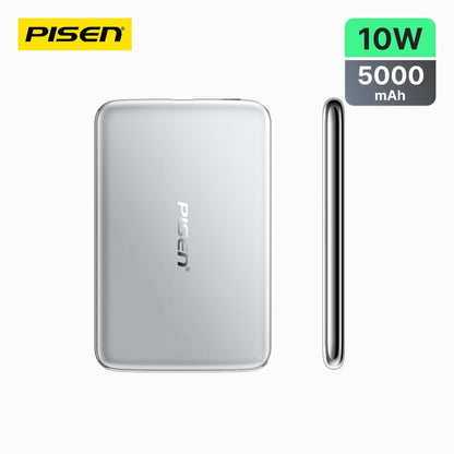PISEN Ultra-Slim Magnetic Power Bank 5000mAh 10W – MagSafe Wireless Portable Charger (TS-LDC07) - Pro iPhone Repair