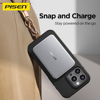 PISEN Ultra-Slim Magnetic Power Bank 5000mAh 10W – MagSafe Wireless Portable Charger (TS-LDC07) - Pro iPhone Repair