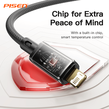 Platinum USB-A to Lightning Cable (12W) PISEN Fast-Charging iPhone Cable, Black (AL38-1000) - Pro iPhone Repair