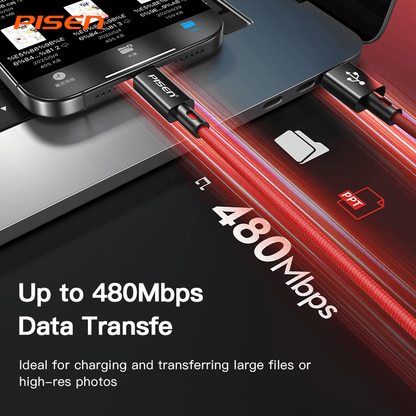 Platinum USB-A to Lightning Cable (12W) PISEN Fast-Charging iPhone Cable, Black (AL38-1000) - Pro iPhone Repair