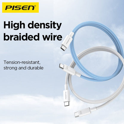 PRO USB-C to USB-C Braided Cable (60W) PISEN Fast-Charging & Sync Cable (CC11) - Pro iPhone Repair