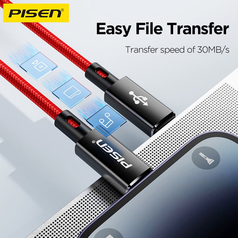 QUICK Platinum USB-C to Lightning Cable 1m PISEN PD Fast-Charging iPhone Cable (CL-PD09-1000) - Pro iPhone Repair