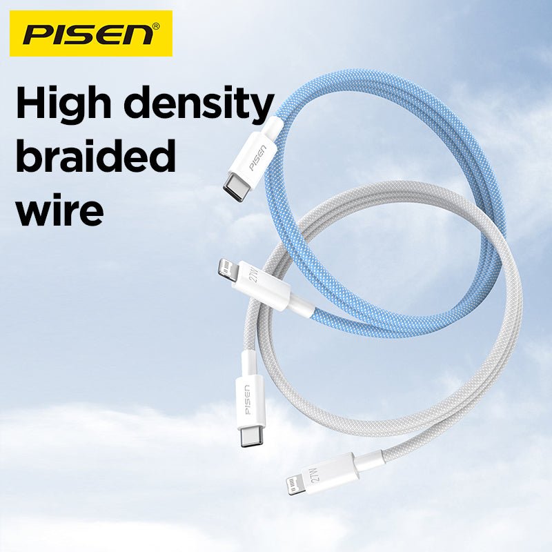 QUICK USB-C to Lightning Braided Cable (27W) PISEN PD Fast-Charging iPhone Cable (CL-PD10) - Pro iPhone Repair