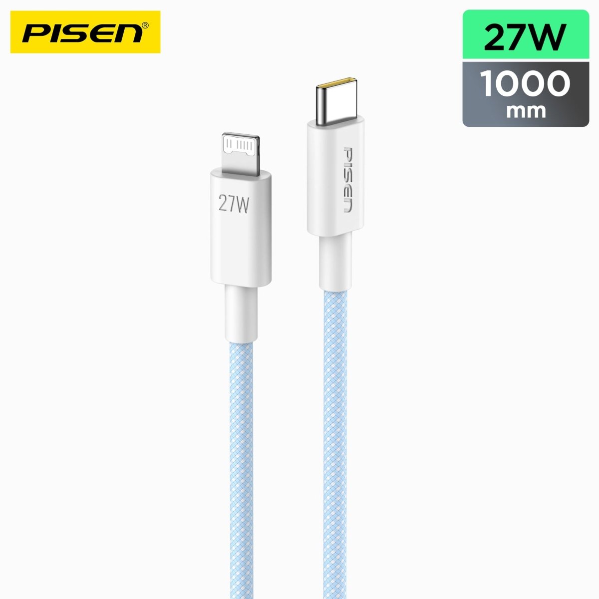 QUICK USB-C to Lightning Braided Cable (27W) PISEN PD Fast-Charging iPhone Cable (CL-PD10) - Pro iPhone Repair