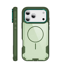 Rugged Clear MagSafe Case with Camera Guard - Green for iPhone 17 Pro / 18 Pro Phone Case - Pro iPhone Repair
