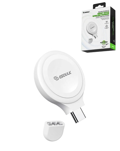 Esoulk Convenient Magnetic Wireless Charger for Smart Watch - WHITE