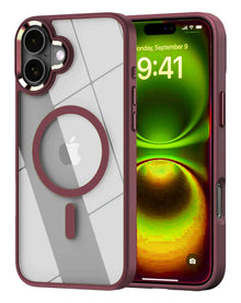 Shiny Magnetic Clear Case - Cherry for iPhone 17 Phone Case - Pro iPhone Repair