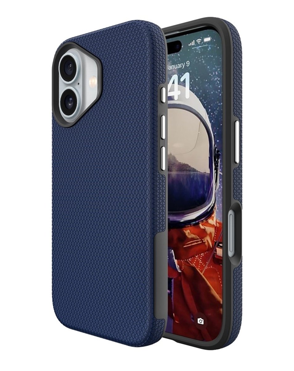 Shock Absorption Protective Dual Layer Case - Blue for iPhone 17 Phone Case - Pro iPhone Repair