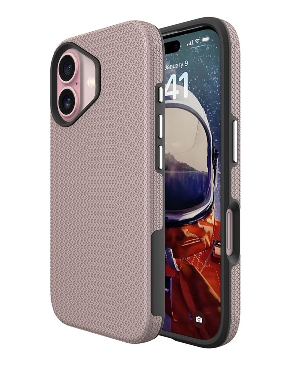 Shock Absorption Protective Dual Layer Case - Rose Gold for iPhone 17 Phone Case - Pro iPhone Repair