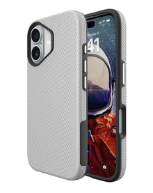 Shock Absorption Protective Dual Layer Case - Silver for iPhone 17 Phone Case - Pro iPhone Repair