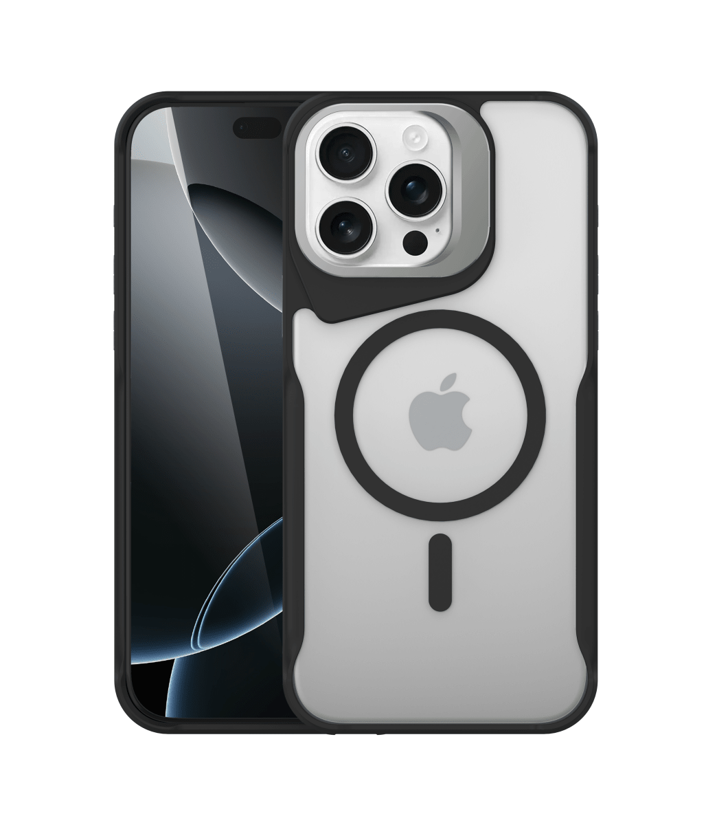 Slim Clear MagSafe Case with Color Bumper - Black for iPhone 15 Pro Max Phone Case - Pro iPhone Repair