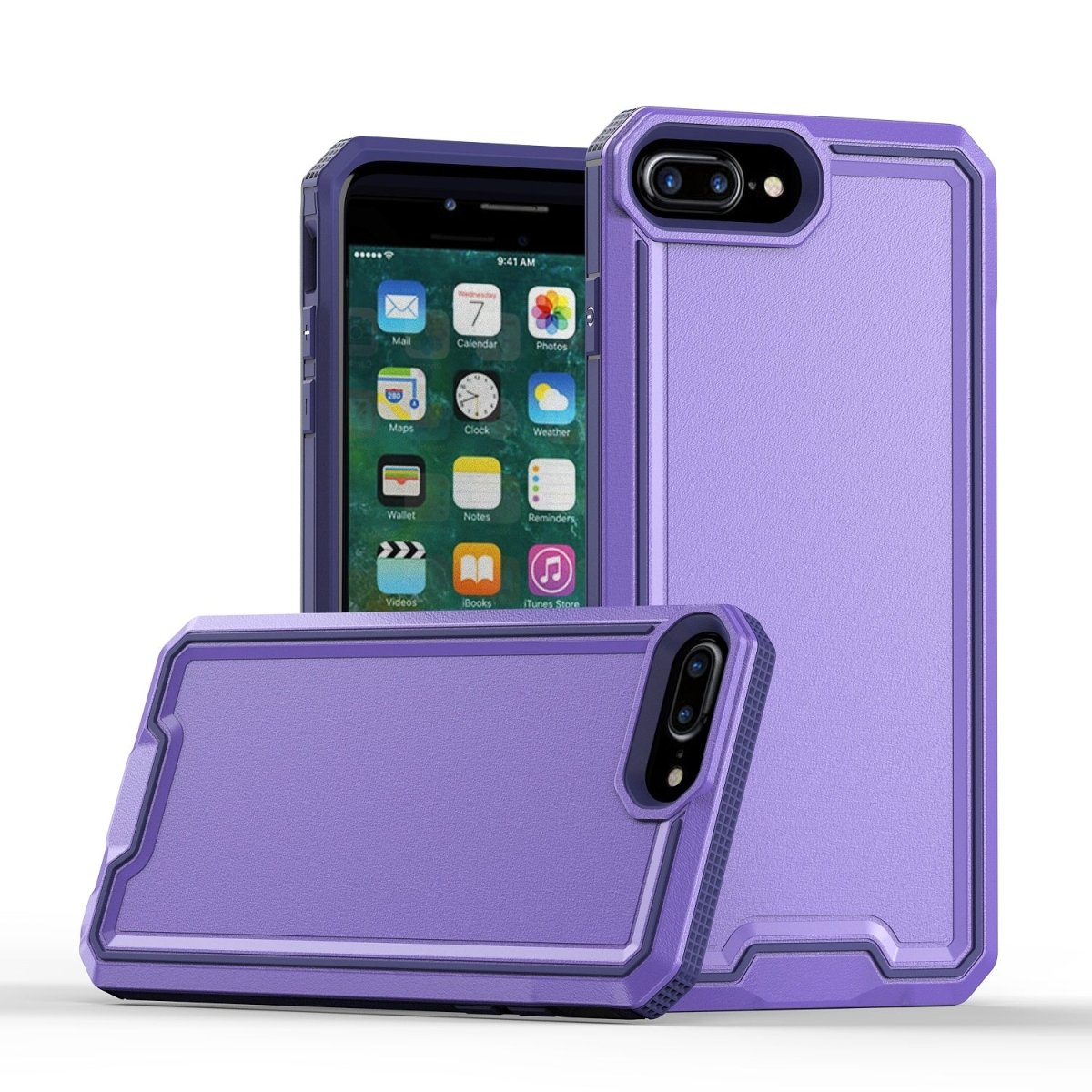 Slim Non-Slip Transparent Matte Case - Purple for iPhone 7 / 8 Phone Case - Pro iPhone Repair