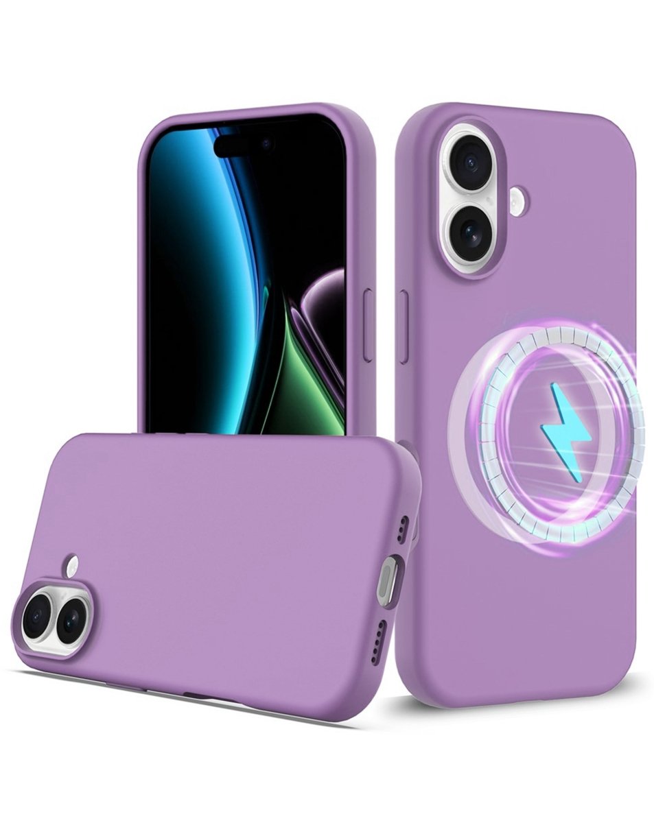 Soft Solid Silicone Case with Wireless Charging - Lilac for iPhone 17 Phone Case - Pro iPhone Repair