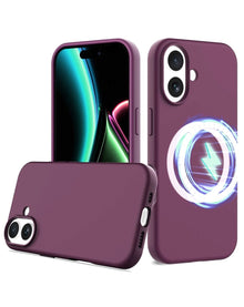 Soft Solid Silicone Case with Wireless Charging - Maroon for iPhone 17 Phone Case - Pro iPhone Repair