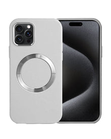 Soft Solid Silicone Case with Wireless Charging - White for iPhone 15 Pro Phone Case - Pro iPhone Repair