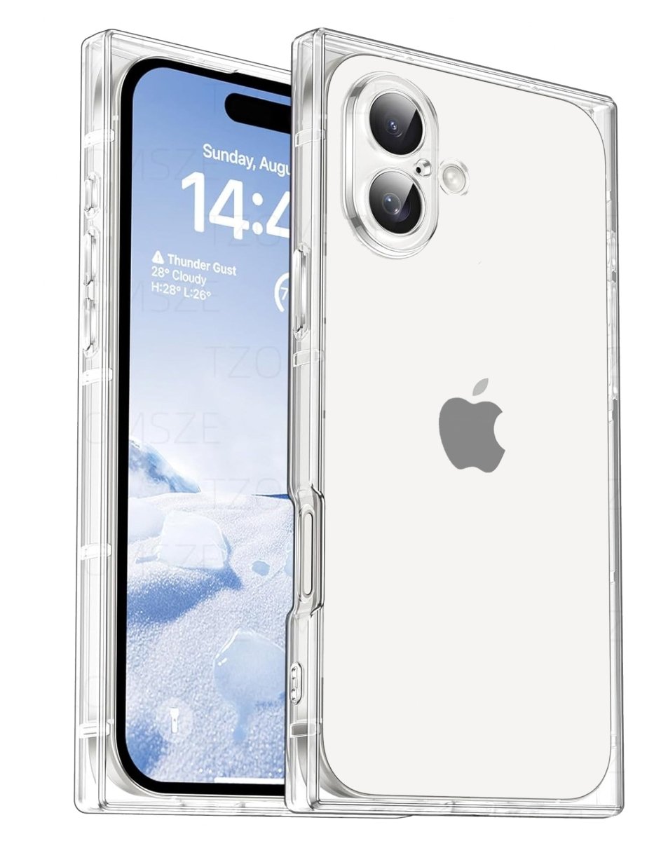 Square Clear Case - Clear for iPhone 17 Phone Case - Pro iPhone Repair