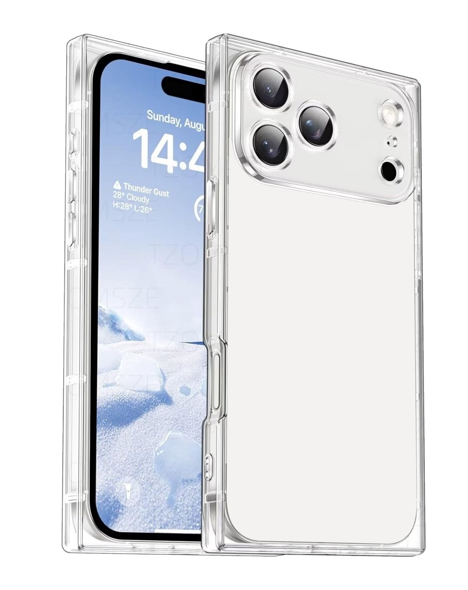 Square Clear Case - Clear for iPhone 17 Pro Max Phone Case - Pro iPhone Repair