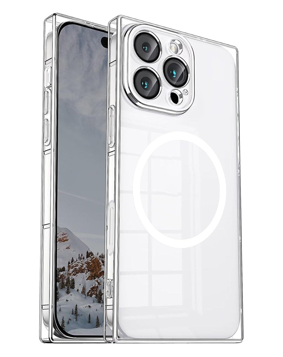 Square Wireless Charging Case - Clear for iPhone 16 Pro / 17 Phone Case - Pro iPhone Repair