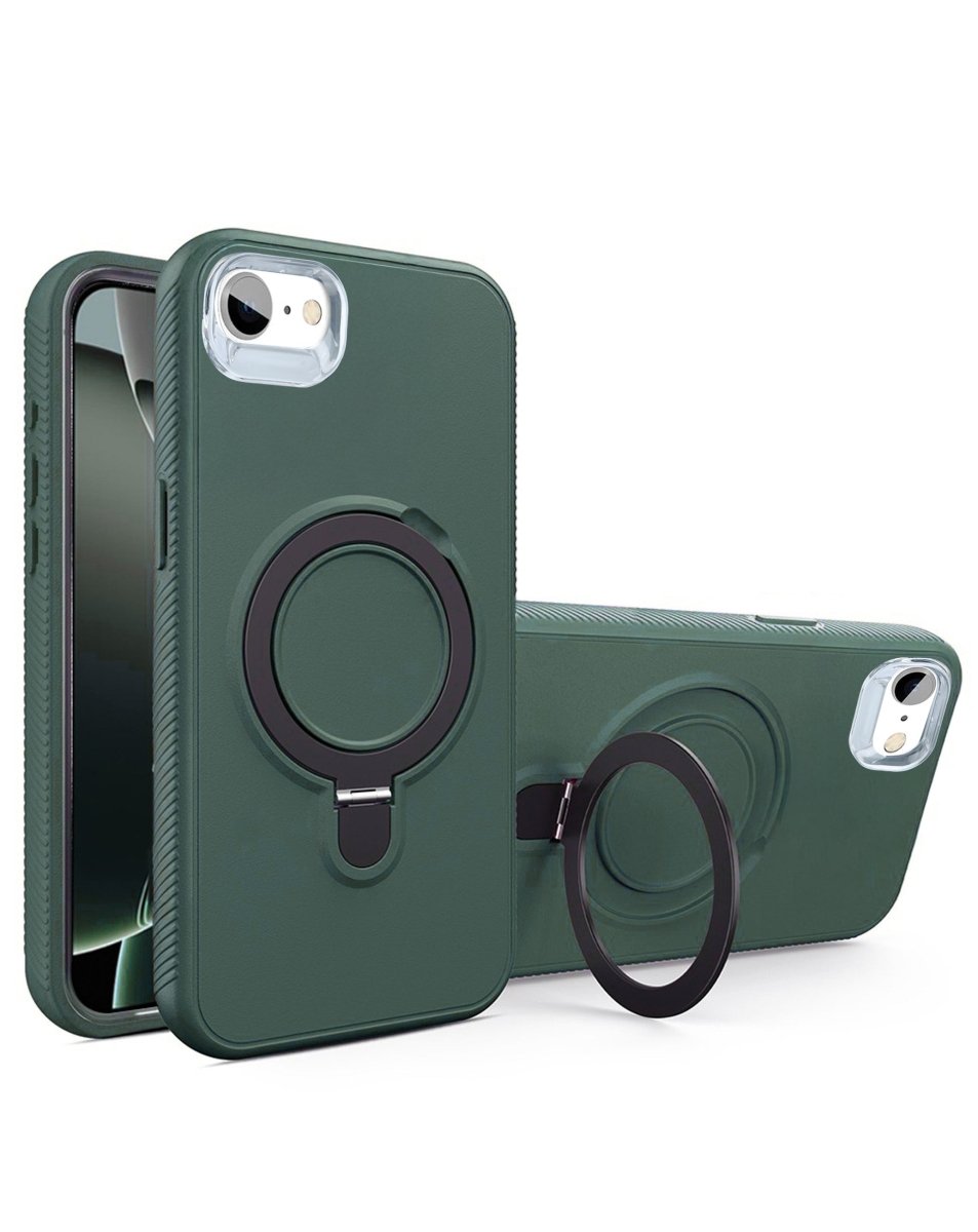 Support Heavy Duty Case with Wireless Charging Kickstand - Dark Green for iPhone 7 / 8 Phone Case - Pro iPhone Repair