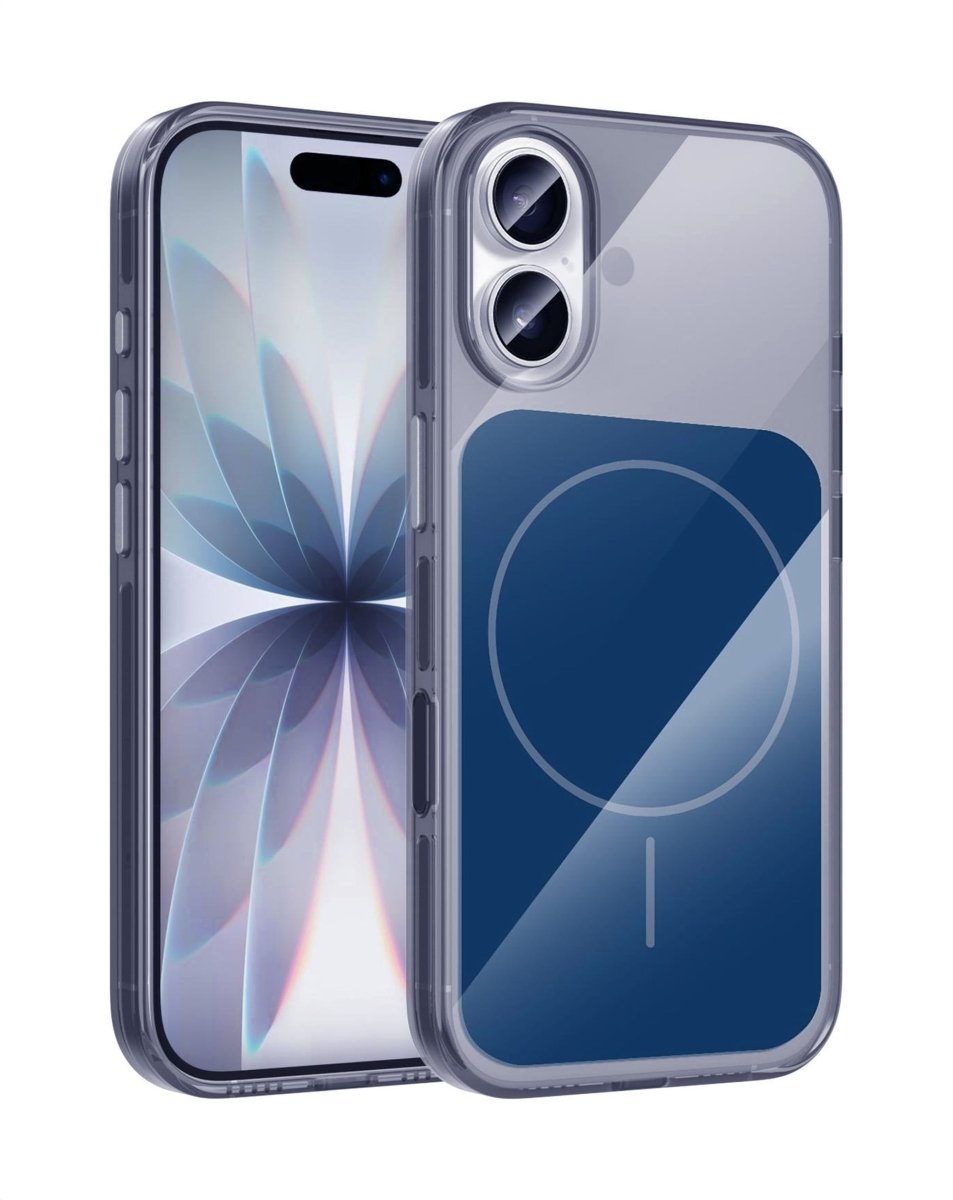 Transparent Magnetic Case with IC Chip - Navy Blue for iPhone 17 Phone Case - Pro iPhone Repair