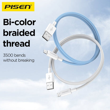 USB-A to Lightning Braided Cable (12W) PISEN Fast-Charging iPhone Cable (AL34) - Pro iPhone Repair