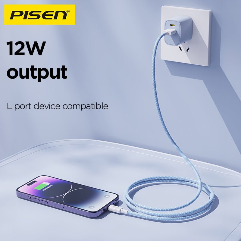 USB-A to Lightning Braided Cable (12W) PISEN Fast-Charging iPhone Cable (AL34) - Pro iPhone Repair
