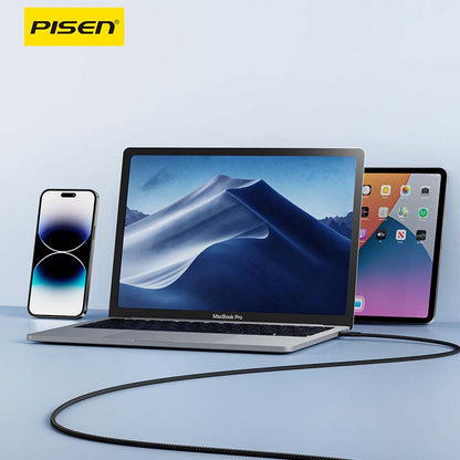 USB-C to USB-C Magnetic Braided Cable 1m (60W) PISEN Fast-Charging Cable (CC-FC22-1000) - Pro iPhone Repair