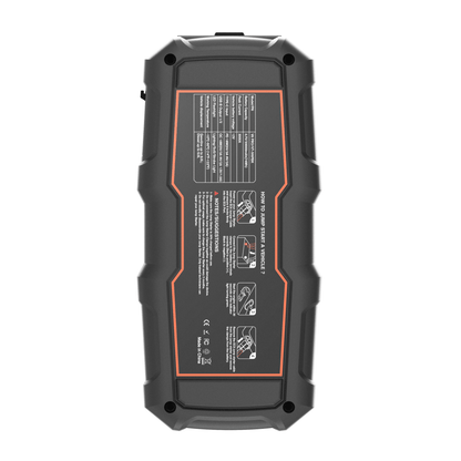 Vehicle Jump Starter - V6 Engines - VT – rear view showing spec label