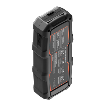 Vehicle Jump Starter - V8 Engines - VT – rear view showing spec label