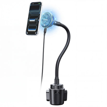 ESOULK 25W Qi2.2 magnetic wireless car charger with gooseneck cup holder mount – packaging view