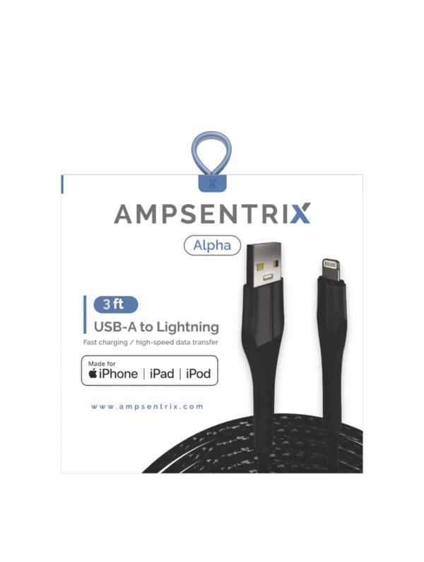 Lightning To USB-A 3 FT Braided Cable (MFI) - Image 2