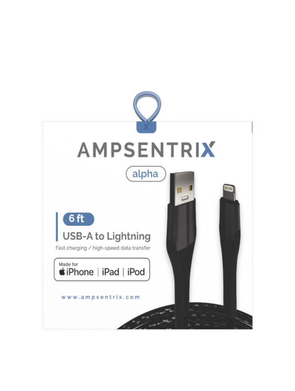 Lightning To USB-A 6 FT Braided Cable (MFI) - Image 4