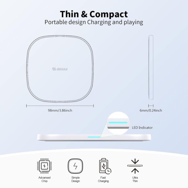 Qi Wireless Charger 15w (White) - Image 5