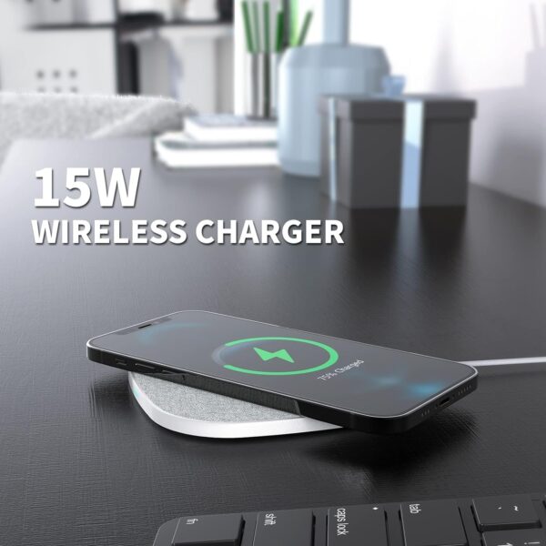 Qi Wireless Charger 15w (White) - Image 8